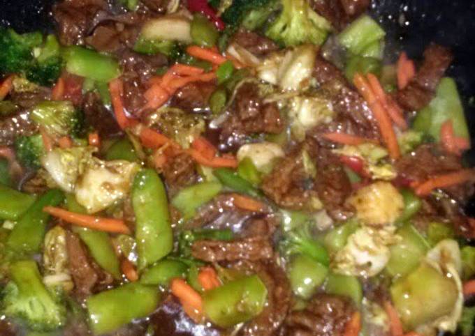 Beef stir fry