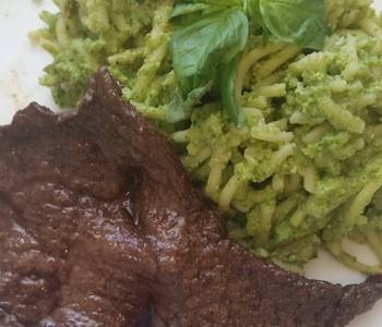 Fast Cooking Methods Tallarines Verdes con Bistec green spaghetti with steak Delicious Perfect