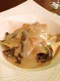 Porcini Mushroom Ravioli in Soy Milk Sauce