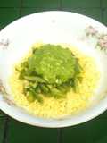 Ensalada con cous cous, ejotes y calabacitas