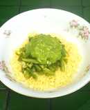 Ensalada con cous cous, ejotes y calabacitas