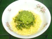 Una foto de cuscus como guarnicion