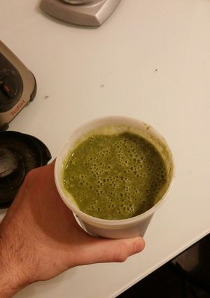 A picture of Strawberry Banana Green Smoothie.