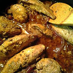 A picture of spice chicken.