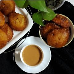 A picture of RICE FLOUR MALPUA/PUA PITHA.
