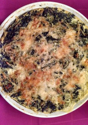 A picture of Spinach and Two Cheese Bake.