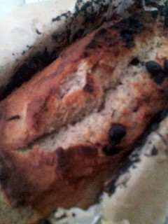 A picture of Less Sweet Banana Chocolate Bread/Cake.