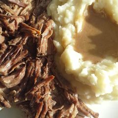 A picture of 3 ingredient Pot Roast and Gravy.