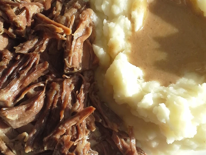 Easy Steps to Prepare 3 ingredient Pot Roast and Gravy the So Delicious Can spoil the tongue