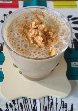 A picture of Soy Milk Banana Coffee Smoothie.