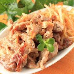 A picture of Our Family's Simple Pan-Fried Pork with Ginger.