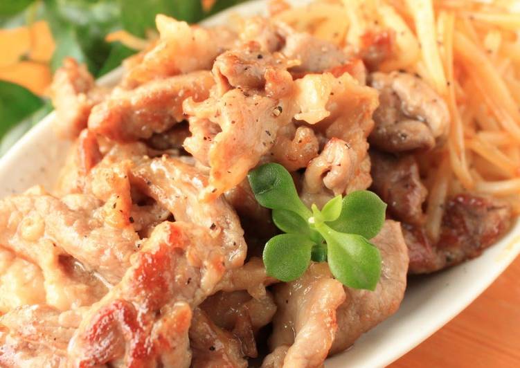 Recipe of Perfect Our Family&#39;s Simple Pan-Fried Pork with Ginger