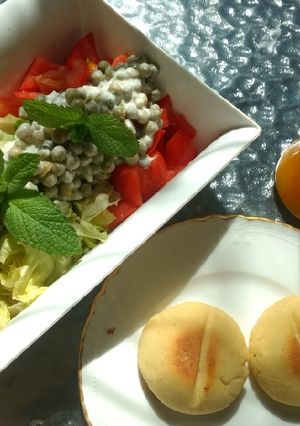 Una foto de Ensalada tricolor