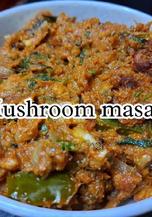 A picture of Mushroom masala recipe.
