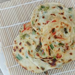 A picture of Scallion Vegan Pancake.