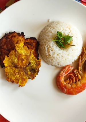 Una foto de Arroz al coco
