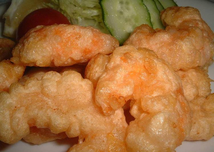 Recipe of Speedy Small Prawn Fritters with an Egg White