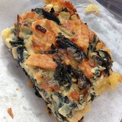 A picture of Self-crusting Tempeh and Silverbeet Quiche.