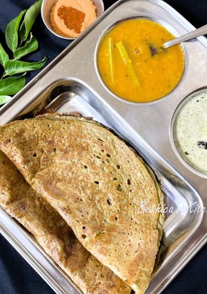 A picture of Millet Pesarattu Dosa.