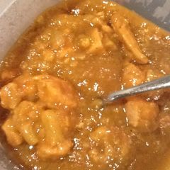 A picture of Coconut Pear Curry with Chicken.