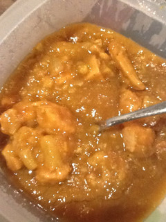 A picture of Coconut Pear Curry with Chicken.