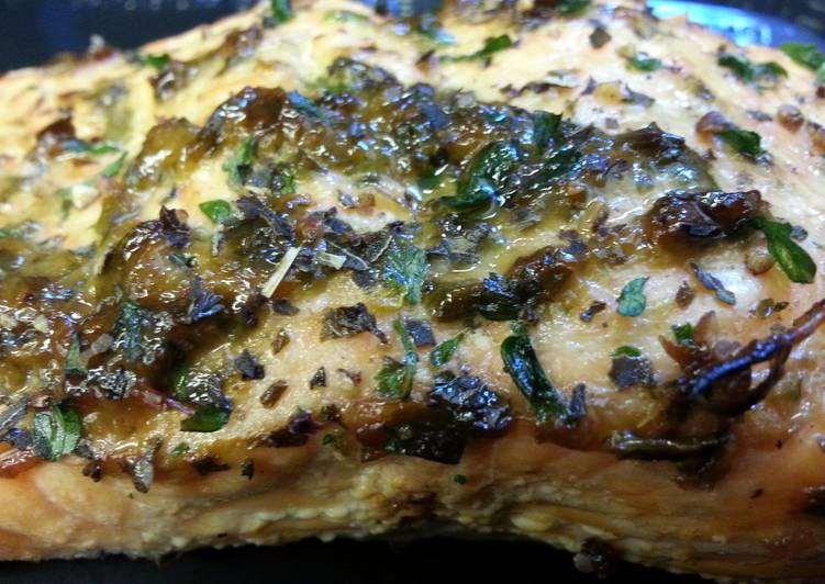 Recipe of Ultimate Easy Basil Salmon