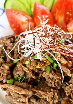 A picture of Goes Great with Rice! Super Easy Spicy Beef Fry.