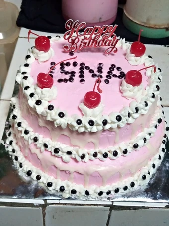 Cara Simple Membuat Resep  Kue Ulang Tahun 2 tingkat Sederhana yang Enak Banget, Lezat