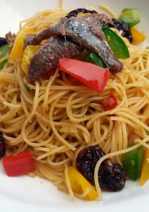 A picture of Anchovies Angel Hair.