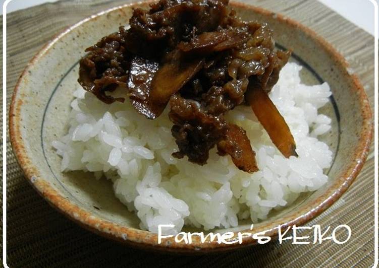 Simmered Beef and Burdock Root (Shigure-ni)