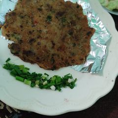 Sweet potato pancake A picture of Sweet potato pancake.