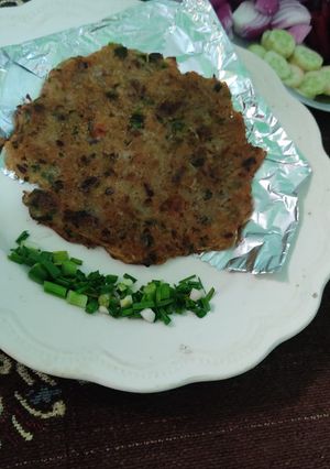 A picture of Sweet potato pancake.
