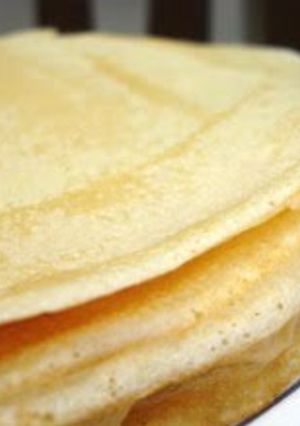 A picture of Russian-Style Blini Crepe with Cake Flour.