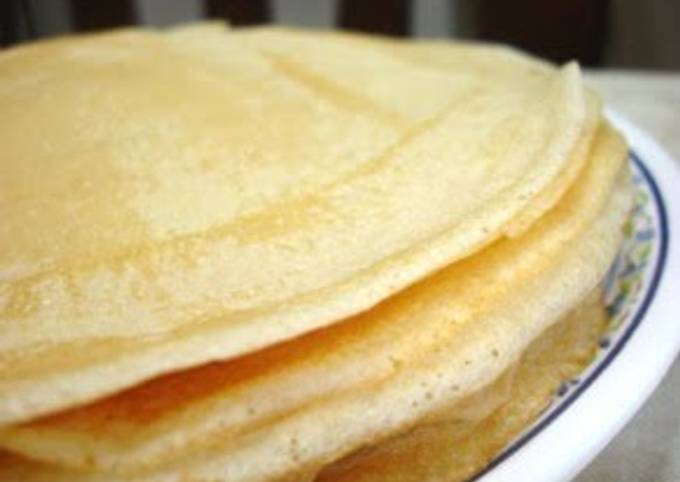 Russian-Style Blini Crepe with Cake Flour