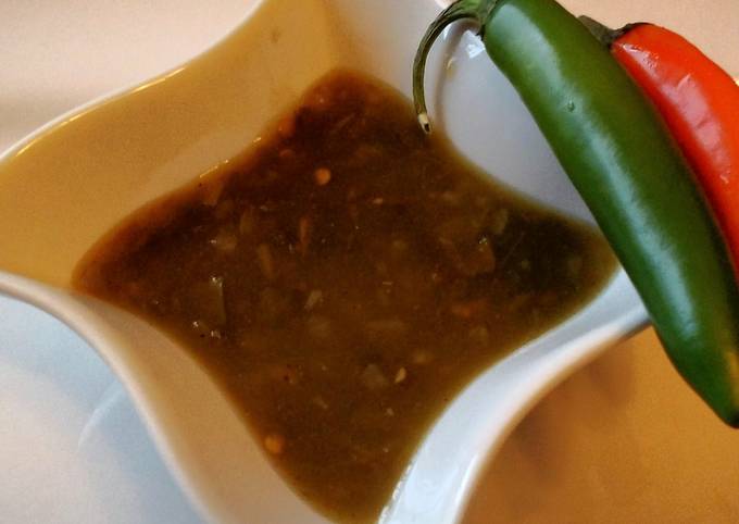 Serrano Tomatillo Salsa