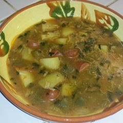 A picture of Rice and Potato Soup.