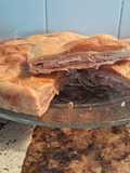 Tarta dulzona de jamón y queso