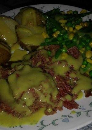 A picture of Beer cooked Silverside.