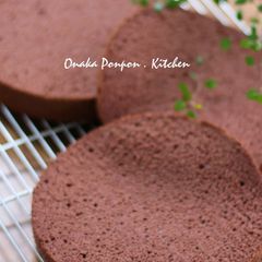 A picture of Fluffy and Moist Chocolate Sponge Cake.