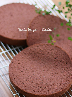 A picture of Fluffy and Moist Chocolate Sponge Cake.