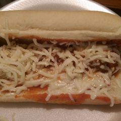 Fast/easy meatball subs A picture of Fast/easy meatball subs.