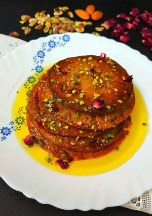 A picture of Banana Malpua with Whole Wheat Flour.