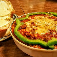 A picture of Unstuffed Bell Pepper Soup.