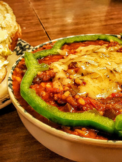 A picture of Unstuffed Bell Pepper Soup.