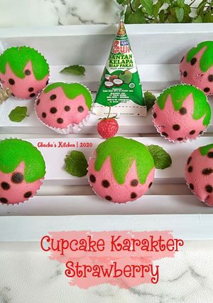 Foto resep Cupcake Karakter Strawberry