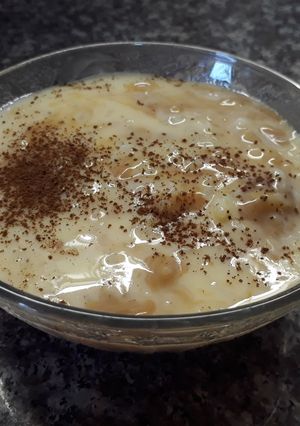 Una foto de Arroz con leche y dulce de leche