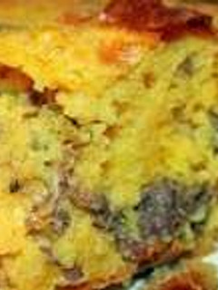 A picture of Mexican cornbread.
