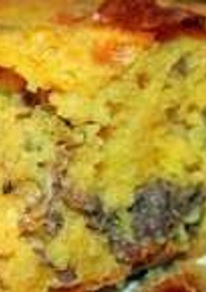 A picture of Mexican cornbread.