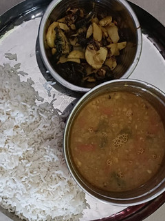 A picture of Dal chawal.