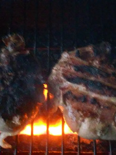 A picture of Bacon wrapped Stuffed Burger.